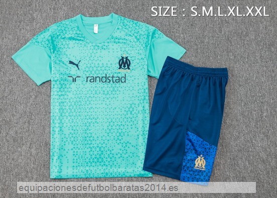 Nuevo Entrenamiento Conjunto Completo Marsella 23/24 Verde Azul Baratas